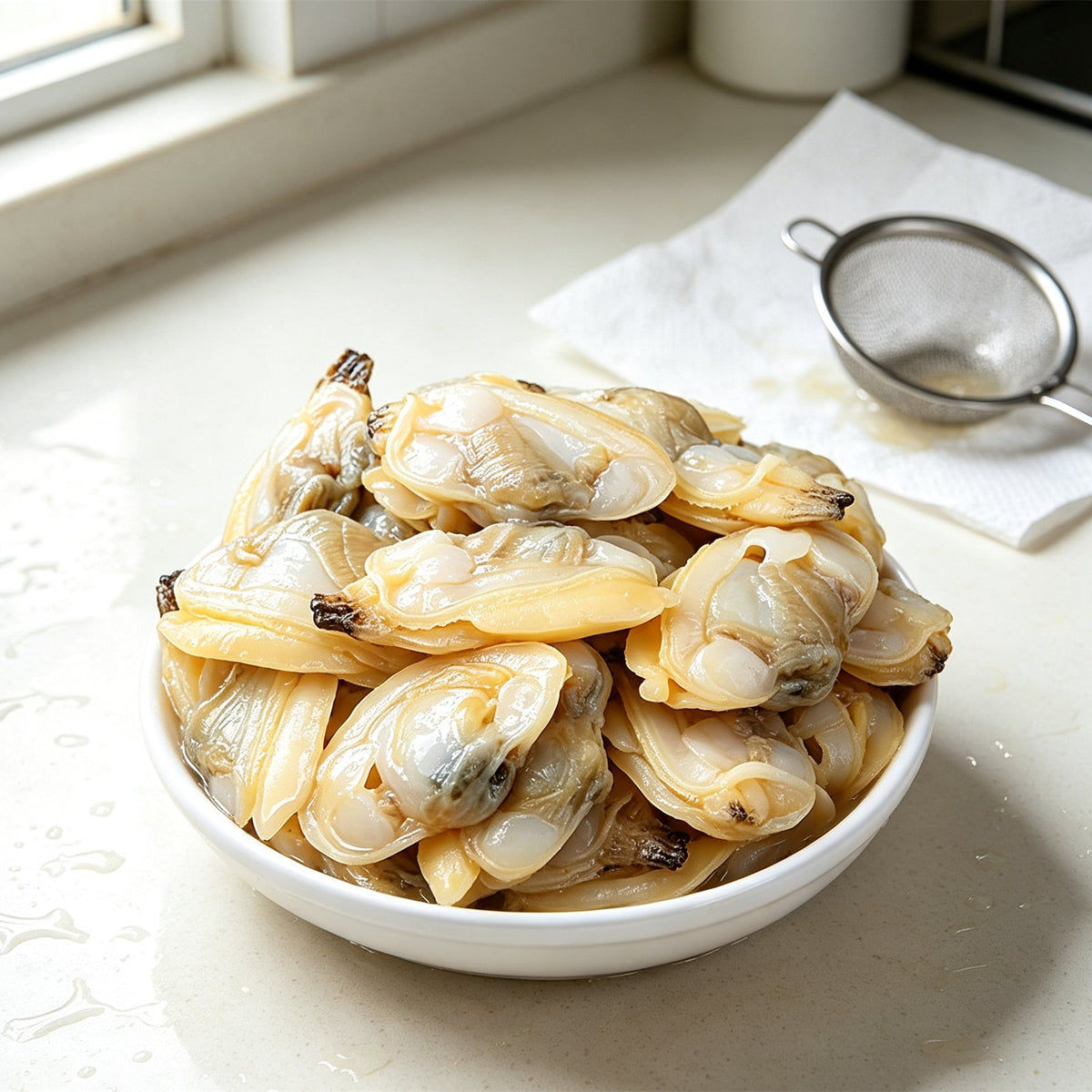 Fresh Cooked Clams In Shell
